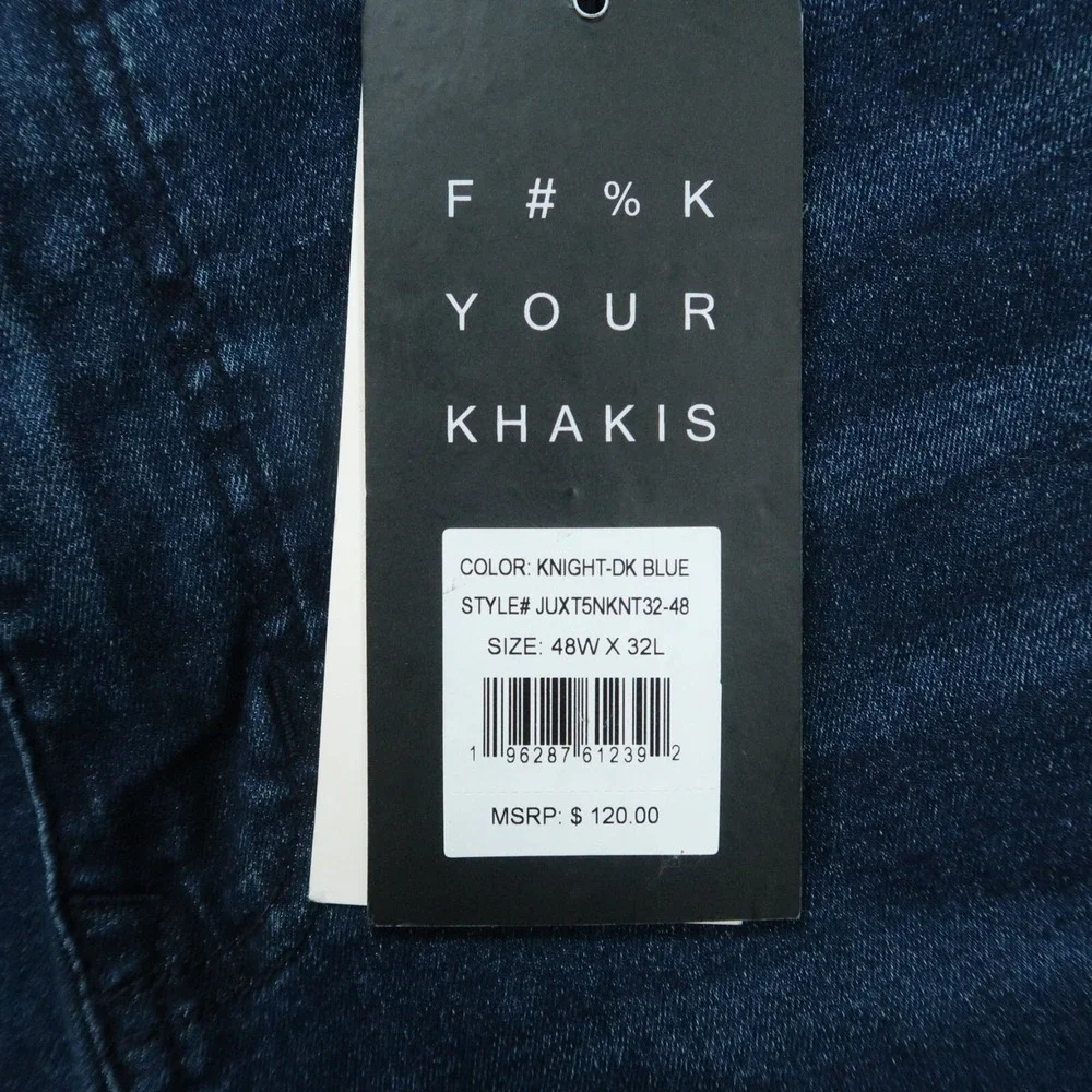 The Perfect Jean Jeans Men 48x32 Blue Slim‎ Thick Dark Wash Whiskered 5 Pocket